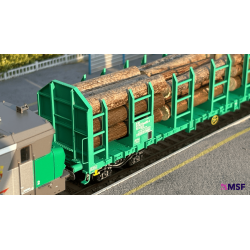 copy of Set de 2 wagons SHMMS S32-6 SNCF chargés référence : S3262