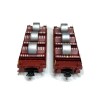 Set de 2 wagons SHMMS S32-6 SNCF chargés référence : S3264