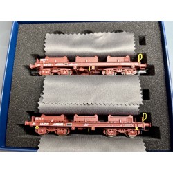 Set de 2 wagons SHMMS S32-6 SNCF chargés référence : S3264