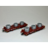 Set de 2 wagons SHMMS S20-6 SNCF chargés référence : S2061
